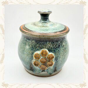 Signed Studio Pottery Honey Pot